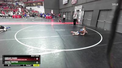 69 lbs Cons. Round 4 - Hayes Reffke, Kaukauna vs Abram Marx, Winneconne Youth Wrestling Win