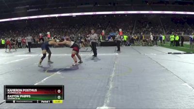 D2-190 lbs Quarterfinal - Easton Phipps, Goodrich HS vs Kameron Postmus, Allendale HS