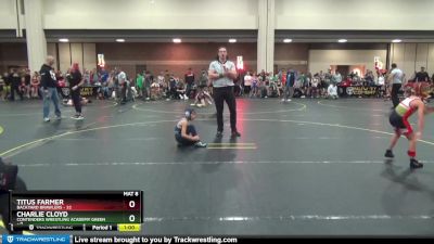 60 lbs Round 2 (6 Team) - Titus Farmer, Backyard Brawlers vs Charlie Cloyd, Contenders Wrestling Academy Green