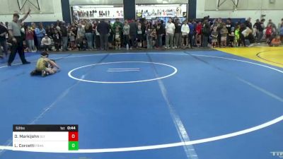 52 lbs Round Of 32 - Deacon Markijohn, Sly Fox WC vs Louden Corcetti, Franklin Regional