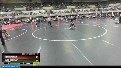 80 lbs Quarterfinal - Jace Conway, Caledonia vs Jaxson Ohly, Wrestling Factory