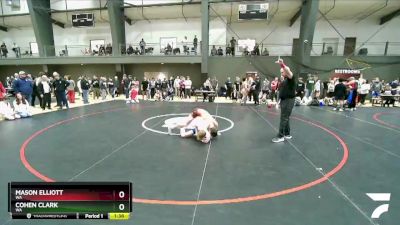 138 lbs Cons. Round 2 - Mason Elliott, WA vs Cohen Clark, WA