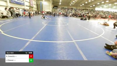 138 lbs Quarterfinal - Kross Cassidy, PA vs Isaak Chavez, CO