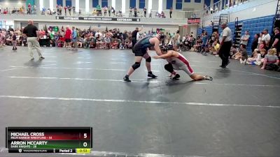 190 lbs Round 3 (4 Team) - Michael Cross, Palm Harbor Wrestling vs Arron McCarty, Dark Knights