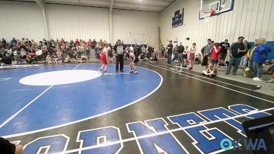 110 lbs Quarterfinal - Kendrix Crow, Wyandotte Youth Wrestling vs Austin Fagan, Fort Gibson Youth Wrestling