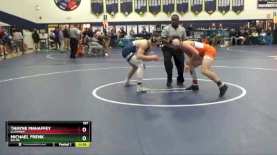 157 lbs Cons. Semi - Thayne Mahaffey, Claymont vs Michael Frenk, Solon