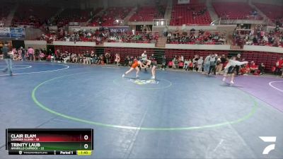 120 lbs 2nd Wrestleback And Semi-finals (16 Team) - Trinity Laub, Amarillo Caprock vs Clair Elam, Leander Glenn