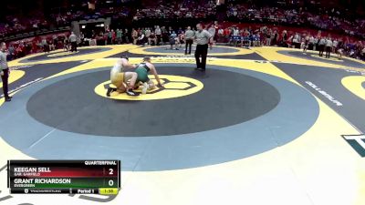 D3-190 lbs Quarterfinal - Keegan Sell, Gar. Garfield vs Grant Richardson, Evergreen