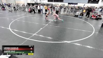 87 lbs Cons. Semi - Jayden Caughlin, Cleveland Takedown Club vs Harper Kalo, Michigan Revolution Wrestling Club