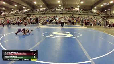 55 lbs Cons. Round 2 - Jaxon Mercer, Pleasant Hill Youth Wrestling Club-AAA vs Drevin Roper, Marceline Kids Wrestling Club