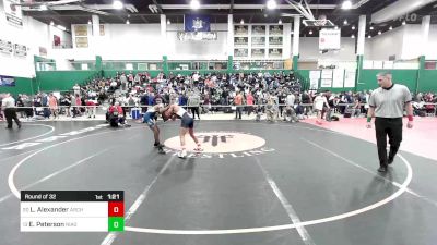 110 lbs Round Of 32 - Logan Alexander, Archbishop Stepinac vs Eian Peterson, Niagara Falls