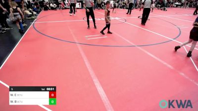 61 lbs Semifinal - Cash Barbosa, Cowboy Wrestling Club vs Kipton Youngs, Piedmont