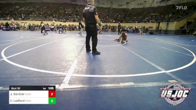 100 lbs Round Of 16 - Jackson Gardner, Duncan Demon Wrestling vs Chett Ledford, El Reno Wrestling Club