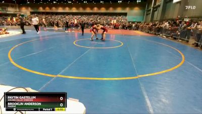 138 lbs Cons. Round 3 - Brooklin Anderson, Madras vs Paytin Gastelum, Golden Valley (Merced)