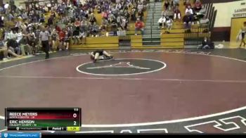 113 lbs Semis & 1st Wb (8 Team) - Eric Henson, Colquitt County vs Reece Meyers, North Forsyth