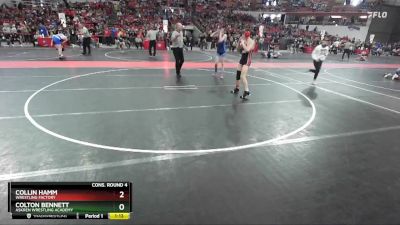 140 lbs Cons. Round 4 - Colton Bennett, Askren Wrestling Academy vs Collin Hamm, Wrestling Factory