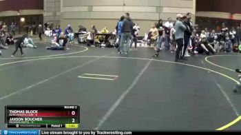 75 lbs Round 2 (3 Team) - Jaxson Boucher, Michigan Mutts vs THOMAS BLOCK, Elite Athletic Club