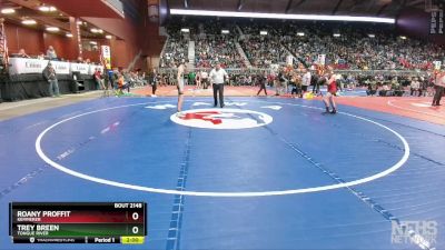 2A-126 lbs Quarterfinal - Roany Proffit, Kemmerer vs Trey Breen, Tongue River