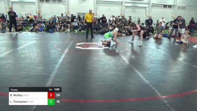 150 lbs Final - Brayden McKay, Ares W.C. (MI) vs Luke Thompson, Pursuit