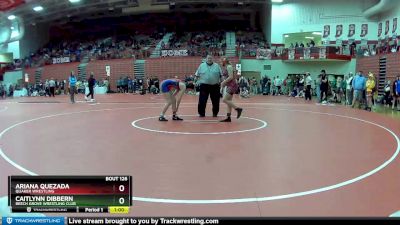 125 lbs Champ. Round 1 - Ariana Quezada, Quaker Wrestling vs Caitlynn Dibbern, Beech Grove Wrestling Club