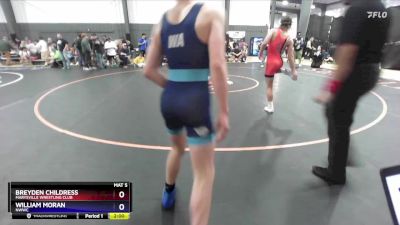 130 lbs Round 3 - Breyden Childress, Marysville Wrestling Club vs William Moran, NWWC