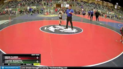 98 lbs Quarterfinal - Carter Rossetto, Legacy Elite Wrestling Club vs Deion Flores, Othello Wrestling Club