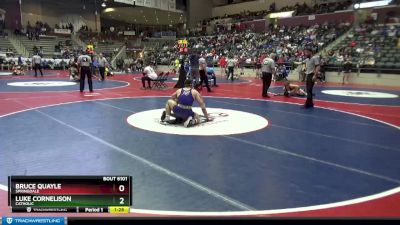 6A 165 lbs Semifinal - Bruce Quayle, Springdale vs Luke Cornelison, Catholic