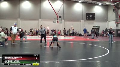 80 lbs Cons. Round 3 - Jameson Lang, Techfall Wrestling Club vs Rayleigh Averett, Coaling Grapplers