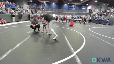 37 lbs Quarterfinal - Everett Long, Pryor Elementary Wrestling vs Greyson Summitt, Newkirk Takedown Club