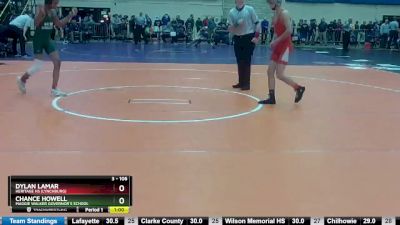 3 - 106 lbs Cons. Round 2 - Chance Howell, Maggie Walker Governor`s School vs Dylan Lamar, Heritage HS (Lynchburg)