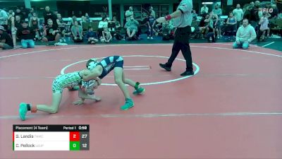 56 lbs Placement (4 Team) - Carter Pollock, U2 Upstate Uprising vs Gunner Landis, TNWC