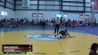 90 lbs Semis (4 Team) - Hunter Herz, HEADHUNTERS WRESTLING CLUB vs Joshua Golightly, LEXINGTON WRESTLING CLUB