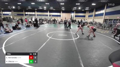 113 lbs Rr Rnd 2 - Ezekiel Hernandez, Team Oakdale vs Henry Ofeciar, Grindhouse WC