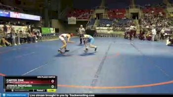 132 lbs Placement Matches (8 Team) - Joshua Redfearn, E2-Valley City vs Carter Zink, E1-West Fargo Sheyenne