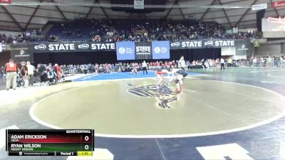 3A 138 lbs Quarterfinal - Adam Erickson, Yelm vs Ryan Wilson, Mount Vernon