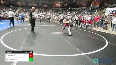 70 lbs Semifinal - Derreck Flud, Hilldale Youth Wrestling Club vs Wyatt Austin, Sperry Wrestling Club