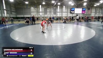 46 lbs Cons. Semi - Madison Nieuwenhuis, MI vs Sandy Breeden, MO