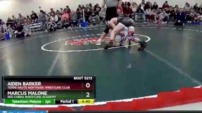 102 lbs Champ. Round 2 - Marcus Malone, Red Cobra Wrestling Academy vs Aiden Barker, Terre Haute Northside Wrestling Club