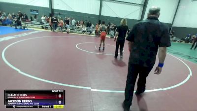 135 lbs Round 1 - Elijah Hicks, Peninsula Wrestling Club vs Jackson Kerns, Askeo International Mat Club