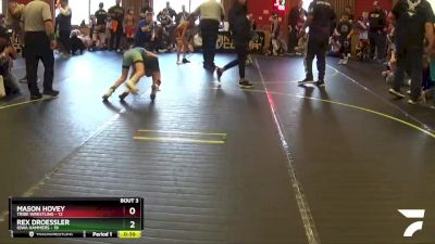 70 lbs Round 2 (4 Team) - Rex Droessler, Iowa Hammers vs Mason Hovey, Tribe Wrestling