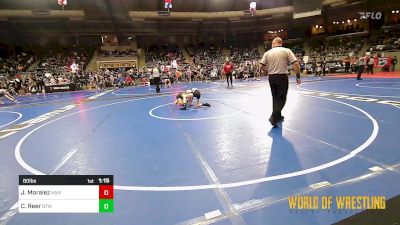 80 lbs Round Of 32 - Jaxon Moralez, Hammer House Mafia vs Cohen Reer, Burnett Trained Wrestling