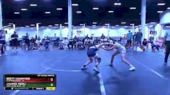 98 lbs Placement (4 Team) - Cooper Merli, Iron Horse Blue vs Brett Crawford, GTB Worldwide