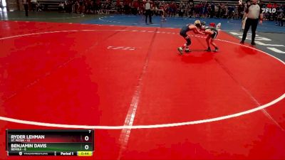 60 lbs Quarterfinals (8 Team) - Benjamin Davis, Bemidji vs Ryder Lehman, St. Peter