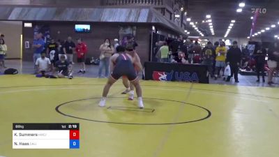 86 kg Cons 16 #2 - Kyle Summers, Hawkeye Wrestling Club / TMWC vs Nathan Haas, California