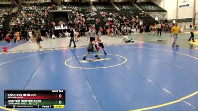 90 lbs Semifinal - Anselmo Deollos, Nebraska Elite vs Hunter Gortemaker, Team Braves Wrestling Club