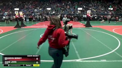 100 lbs Champ. Round 1 - Kaine Lewis, XGWA vs Brandon Berkey, MP1