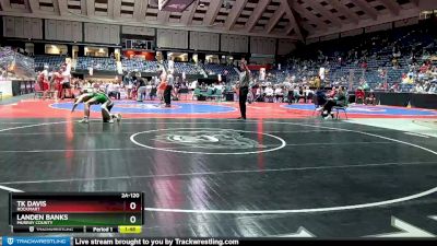 2A-120 lbs Quarterfinal - TK Davis, Rockmart vs Landen Banks, Murray County