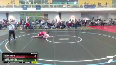 157 lbs Champ. Round 1 - Ryan Smith, Stevens Institute Of Technology vs Bret Murphy, King`s College (Pennsylvania)