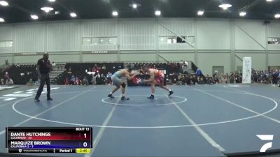 170 lbs Quarters & 1st Wb (16 Team) - Dante Hutchings, Colorado vs Marquize Brown, California 2