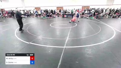 74 kg Cons 64 #2 - Maxwell Kirby, Edinboro Regional Training Center vs Owen Quinn, Lehigh Valley Wrestling Club